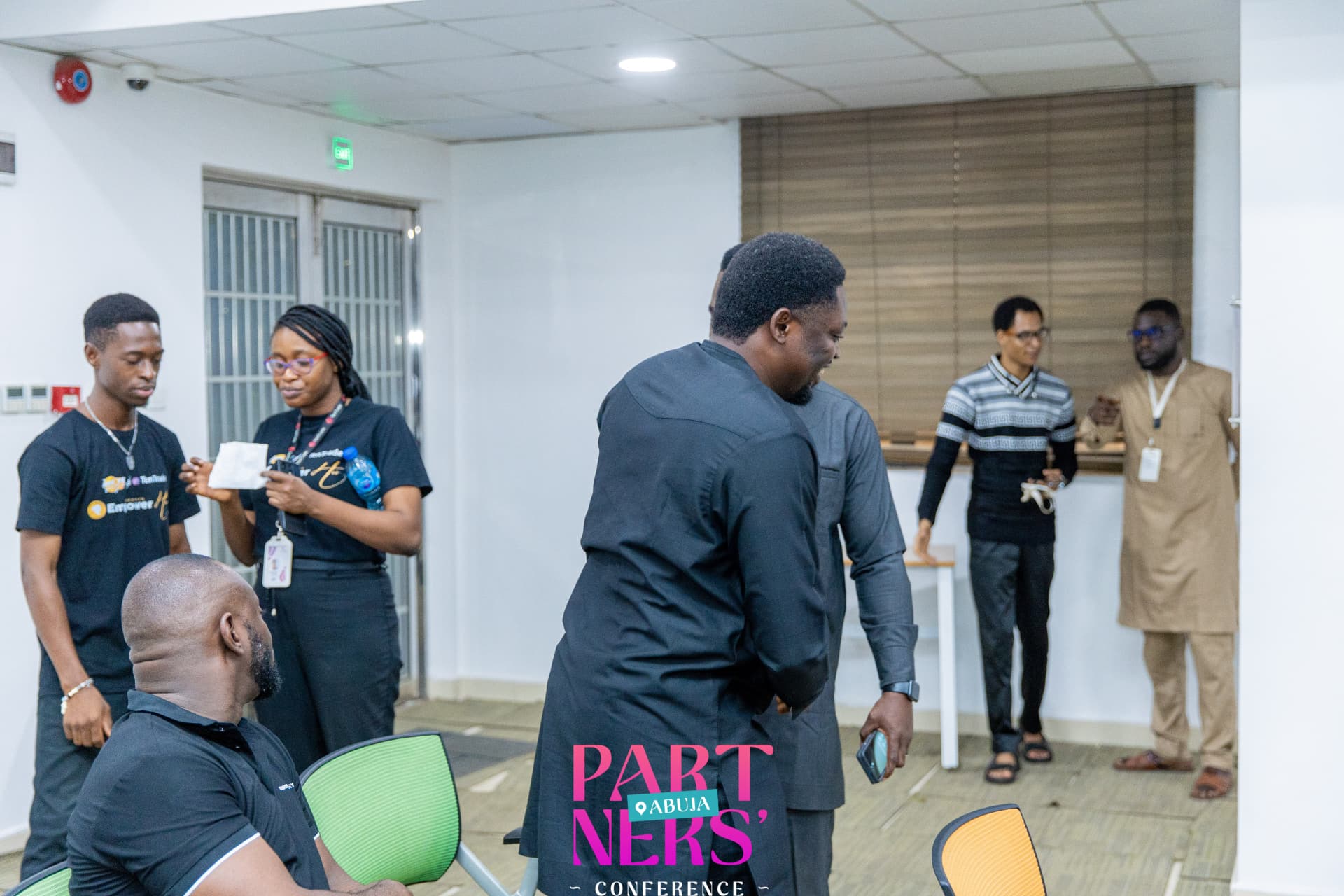 Setting up the Partners' Conference room in Abuja